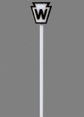 Pennsylvania Railroad Keystone Whistle Post pkg(18)