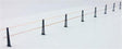 Pennsylvania Railroad-Style Pipe Rail Stanchions -- 30 Stanchions, Makes 30" of Railings