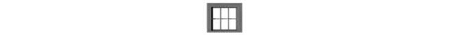 6-Pane Window with Glazing -- 30 x 28" Scale (Fits .4 x .365" Opening) pkg(12)