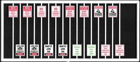 Assorted Warning Signs -- pkg(16)