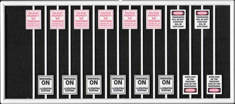 Assorted No Trespassing Signs -- pkg(16)