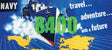 Navy Billboard - Kit -- Ship Graphics, "Travel... Adventure... with a Future" Slogan