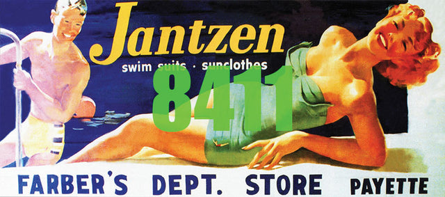 Jantzen Swimsuits Billboard - Kit -- Farber's Dept. Store