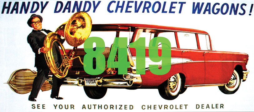 Handy Dandy Chevrolet Wagons Billboard - Kit