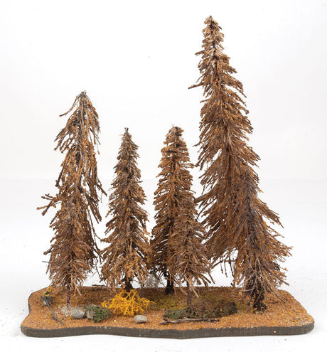 Spruce Trees -- 7 Trees 3 - 9" 7.6cm - 22.9cm Tall