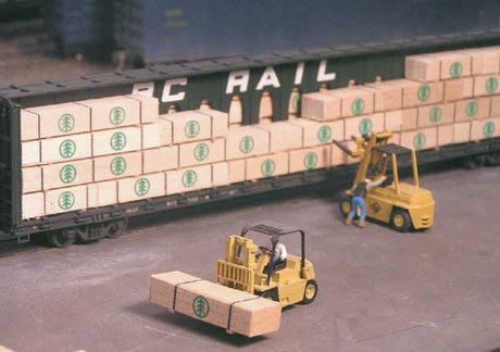 Lumber Load -- Fits 50' Flatcar or Bulkhead Flat and 3/4 of Centerbeam-2