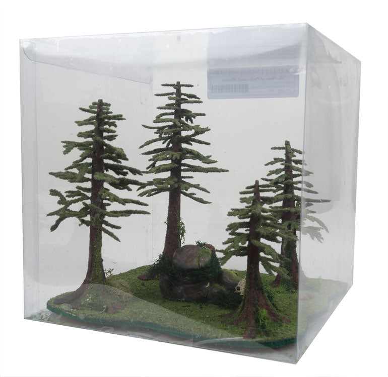 Mossy Redwood Trees -- 4 Trees 4 - 7" 10.2 - 17.8cm Tall
