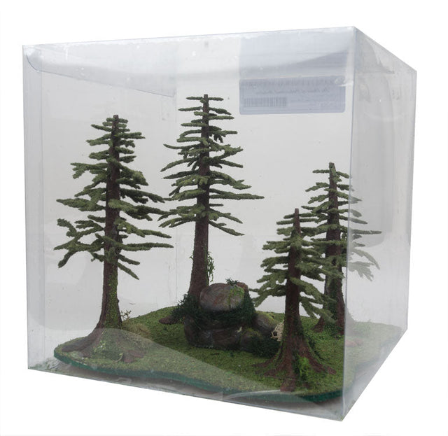 Mossy Redwood Trees -- 4 Trees 4 - 7" 10.2 - 17.8cm Tall