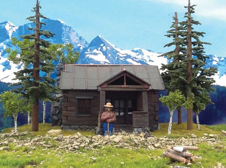 Smokey the Bear -- Includes Cabin & 3 Trees (Assembled)-3