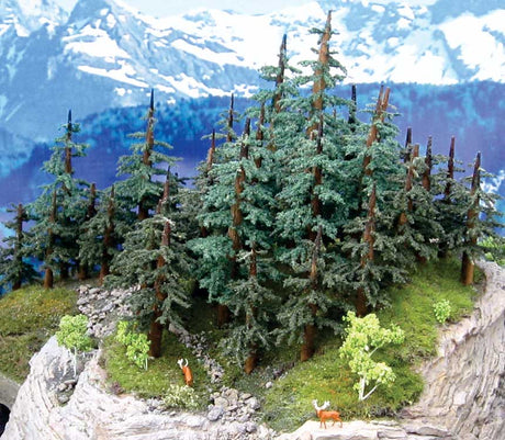 Lodgepole Pine Trees -- 10 to 12"  25.4 to 27.9cm pkg(2)-2
