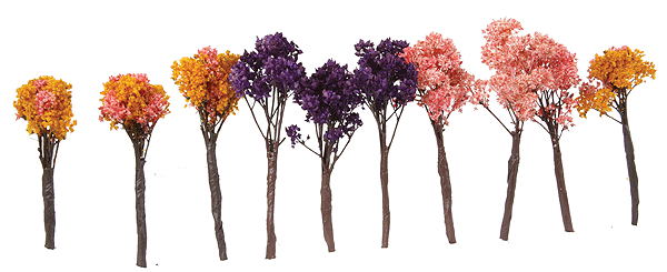 Jacaranda/Blossom Tree -- 2 - 3"  5.1 - 7.6cm pkg(8)