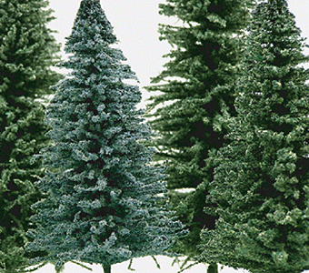Spruce Trees -- 5"  12.7cm pkg(10)-1