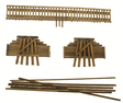 Wood Truss Bridge Parts -- Deck With Backheads 6"