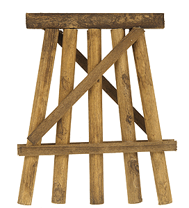 Wood Trestle Bents - Assembled -- Small, 5 1/2" Tall pkg(5)