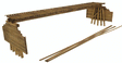Wood Truss Bridge Parts -- Deck With Backheads 18"