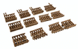 Curved Bridge Deck Section pkg(6) -- 1"