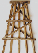 Wood Trestle Bents - Assembled -- Medium - 5"  12.7cm Tall pkg(5)-1