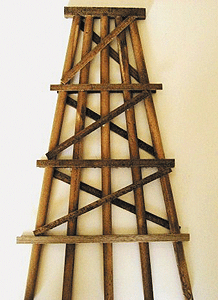 Wood Trestle Bents - Assembled -- Large - 7"  17.8cm Tall pkg(5)-1