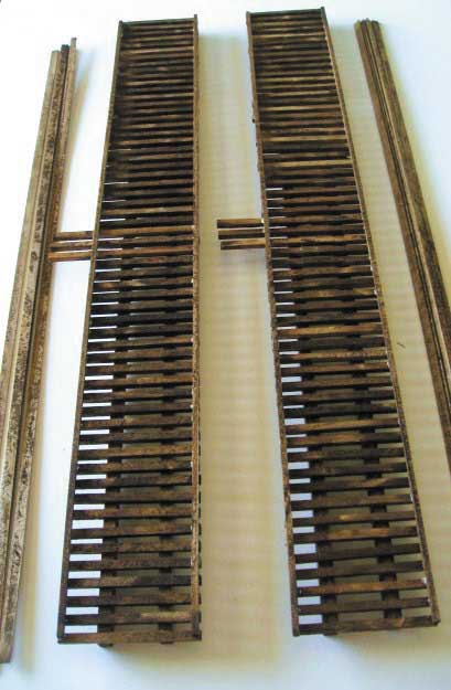 Wood Bridge Deck - Assembled 12" -- With Stringers pkg(2)-2
