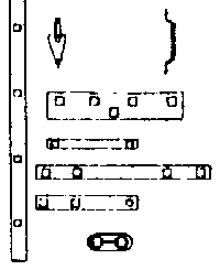 Corner Straps & End Door Guides -- Rio Grande Stock Car
