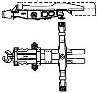 Economy Draft Gear & Bolster Set -- Rio Grande Hi-Side Gondola