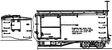Boxcar Door Set -- Rio Grande 3000 Series Narow Gauge Double-Sheathed Camel Side