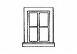 Four-Pane Window -- Inside Hung Outfit pkg(4)