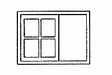 Window 8-Pane -- Sliding Outfit Car