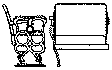 Passenger Car Seats -- Rio Grande Narrow Gauge pkg(12)