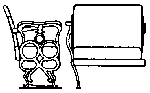 Passenger Car Seats -- Rio Grande Narrow Gauge pkg(12)