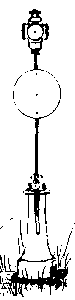 Heavy Cast-Iron Switch Stand -- 3-Position