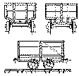 One-Ton End-Dump Coal Cars -- 36" Gauge