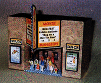 "Grand Little Projects" 1/4" Scale kit for Miniature Workshop -- Marv's Movie Mansion (Build w/Microwave Pop Corn Box)