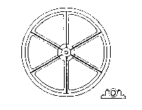 Head-Frame Sheave w/Bearing -- 60" Diameter
