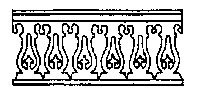 Porch Railing -- Gothic