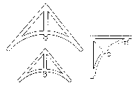 Victorian Eave Bracket & Gable Trim -- Roof Angle, 50 Degree