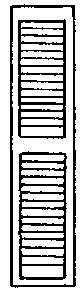 Louvered Window Shutters -- 14 x 64"