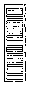 Louvered Window Shutters -- 17 x 64"