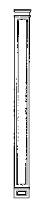 Pilasters -- 3-1/2' x 1' x 3-1/2"