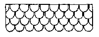 Scalloped Shingles -- 3 x 5" Sheets