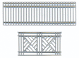 Decorative Iron Railing Set of 2