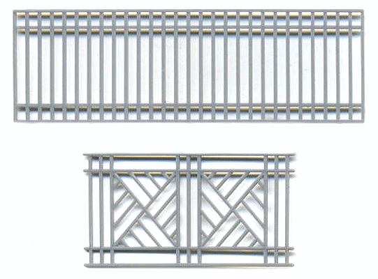 Decorative Iron Railing Set of 2