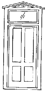 Durango Station Door -- With Frame & Transom