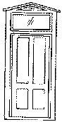 Durango Station Door -- With Frame & Transom