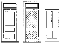 Rio Grande Waiting Room Doors -- With Frame
