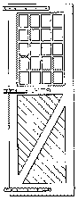 Engine House Door w/Hinges - 2 Pairs -- Scale 62 x 183"  157 x 465cm