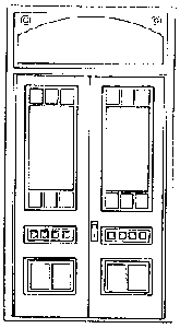 Victorian Door w/Transom
