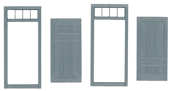 Door & Frame -- Narrow 7-Panel w/Frame & Transom 39 x 87" pkg(2)