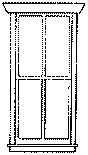 Station Windows -- Four-Pane 30 x 69"
