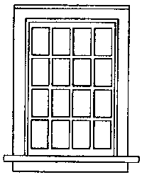 Double-Hung Windows -- 16 Pane, 36 x 56"